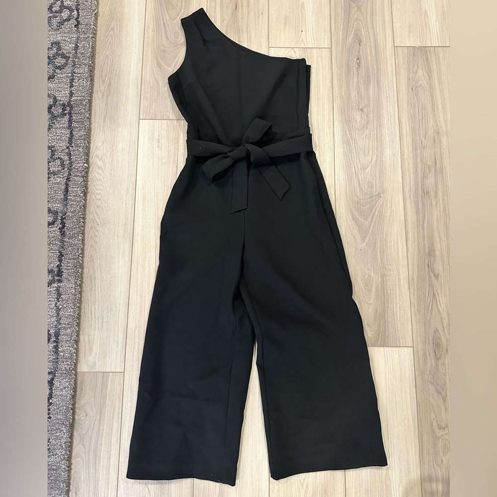 Banana Republic Black One-Shoulder Jumpsuit
